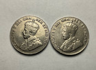 Lot Of 2x 1926 Near 6 King George V Canada 5 Cent Nickel Canadian 5c Coins