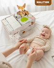 Baby Diaper Caddy Organizer For Changing Table  Nursery Storage Bin Basket