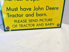 Vintage Hard To Find John Deere Wanted Good Woman Sign   Used