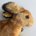 Vintage 10    Steiff Mohair Rabbit W  Button Yellow Tag   Bell Germany 1950s