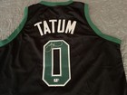 Jayson Tatum Signed Custom Black Jersey Nba Boston Celtics Coa Auto Nice      