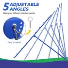 Volleyball Rebounder Net 4x7 Ft  Adjustable Angles Volleyball Rebounder Bounce B