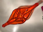 Viking Art Glass Epic Line Console 18  Dish Bowl Mcm Persimmon Orange Red