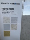 Creative Memories Vellum Paper Pack - 5 Sheets 12x12 New Forever Yours
