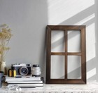 Farmhouse Wall Decor-home Decor Window Barnwood Frame Brown Set Of 2