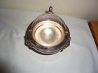Antique F b  Rogers Silver Co Lion Foot Dome Roll Top Caviar Butter Dish Server 