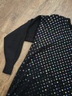 Vintage 80 s Sequin Sweater Retro Vintage Holiday Mixed Metals Women s Size S