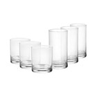 Mainstays Cooler Tennyson Glass Drinkware Set  Clear  12 Pieces