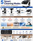 6 Gal 5-in-1 Steam Carpet Cleaner Wet Dry Vacuum Hot Water Upholstery Extractor