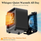 Space Heater  Portable Mini Heater For Indoor Use  500w Fast Heating Small Desk