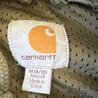 Carhartt Men s Hooded Full Zip Lined Jacket Green Cotton Workwear Size M