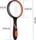 3 Pack Magnifying Glass For Kids  10x 65mm With Orange 