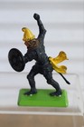 Vintage 1980s Britains Deetail Turks Knight Figure - Black   Yellow