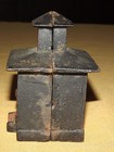 Vintage Money   Cast Iron Metal Coin Bank Building Bank