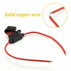 10 Pack 14 Gauge Atc In-line Blade Fuse Holder 100  Ofc Copper Wire Protection