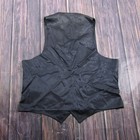 Pinstripe Vest Mens Xl Black Formal Suit Waistcoat Wedding