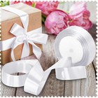 1 Inch White Satin Ribbon  25 Yards