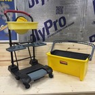 Rubbermaid Commercial Pro Series Pedal Wring Mini Cart High End Mop Bucket Q925