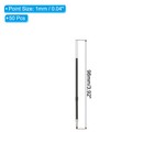 50 Pack Ballpoint Pen Refills  1 0 Mm Black Ink Medium Point Refill