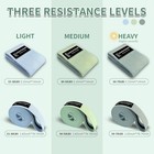 9 Pcs Fabric Resistance Bands Set For Workout  Exercise  Home Gym  Strength Trai