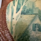 Used Vintage Rustic Wood Wall Plaque    home   -has Damage See Pics