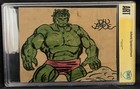 John Byrne Original Art Signed Full Color Hulk Cbcs Authenticated Art   Auto