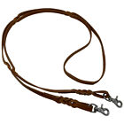 Showman Twist Braid Argentina Cow Leather Contest Reins