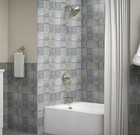 Kohler Sundae Tub And Shower Faucet In Vibrant Brushed Nickel Valve Included