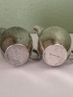 Antique German 800 Silver Set Of 2 Small Pitcher Mini Creamers Hugo Bohm Vtg