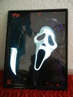 Ghostface Scream Lighted Picture Sign Halloween Horror Prop Display - Neon Look