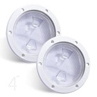 2 Pcs Boat Hatch 4  6  8  Round Non-slip Inspection Hatch deck Plates 4clear