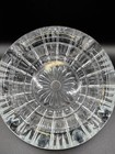 Vintage Lead Crystal Cut Clear Glass Cigar Cigarette Ashtray 6  Excellent Dish