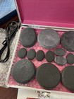 18 Pc Set Natural Massage Stones Hot Spa Rock Basalt Stone With Heater Box