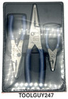 Snap On  Pl3lnsjcf Mb  3pc Power Blue Long Nose Slip Joint Pliers Set New Usa