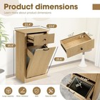 Tilt Out Fluted Laundry Hamper Cabinet  11 Gallon Hidden Laundry Hamper