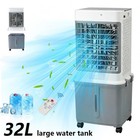 3-in-1 Evaporative Air Cooler 32l Water Tank 3-speed Swamp Cooler W remote Fan