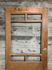 Vintage Oak Wood French Door  church school House   w No Glass 5 Lite 31x82