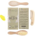 Baby Hair Brush And Comb Set For Newborn Wooden 4 Piece Soft 4 Piece Set