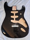 Black Wood Solid-body Electric Guitar Genuine Fender Stratocaster Body 