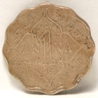 India - British  1909-b   Anna  Km504  Ef  Light Marks  Nr  9-9
