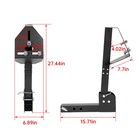 Hitch Spare Tire Carrier Mount For Truck W  2 Inch Receiver Trailer Adjustable