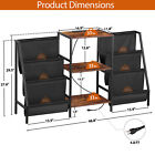 Record Player Stand W 3 Tier Vinyl Storage   Power Outlet Holds Up To 280 Albums