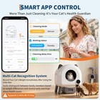 76l Large Automatic Cat Litter Box Self Cleaning app Control built-in Led Lights