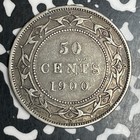 1900 Newfoundland 50 Cents Lot t6007 Silver 