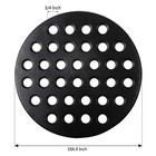 Dracarys Round Cast Iron Fire Grate  Bbq High Heat Charcoal L-9 Inch  Green