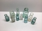 Antique 10 Piece Small Burst Top Bottle Lot 