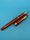 Cross Bailey Light Amber Resin With Gold Trim Rollerball Pen At0745-13 New