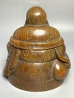 Chinese Dynasty Carved Wealth Fengshui Handmade Buddha Sculpture Statue