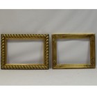 Ca  1900-1920 Set Of 2 Old  Wooden Frames Dimensions  17 9 X 12 6 In Inside