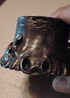 Antique Russian Silver Salt Cellar Shaped Like Tree Trunk Marked 84   Ba 72grams